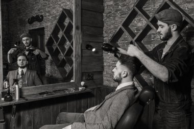 Kuaför tarak istemci Berber Dükkanı