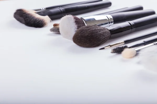 Hulpmiddelen Visagist. Borstels voor make-up — Stockfoto