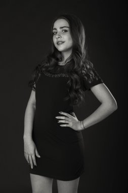 Güzel bir rakam ile güzel esmer