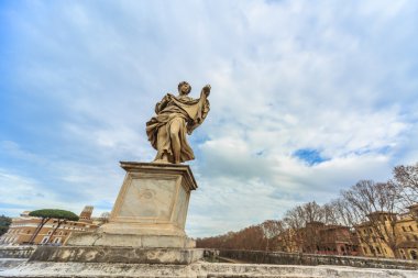 Roma - 12 Ocak: Roma, İtalya için 12 Ocak 2016 Tiber Nehri'nin güzel görünüm.