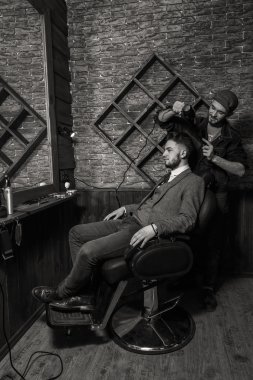 Kuaför tarak istemci Berber Dükkanı