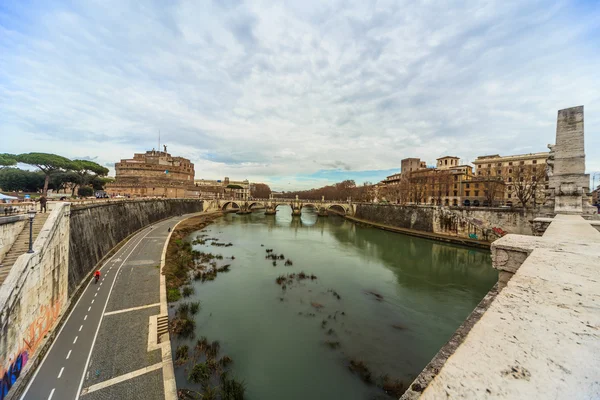 Vista do Tibre em Roma — Fotografia de Stock