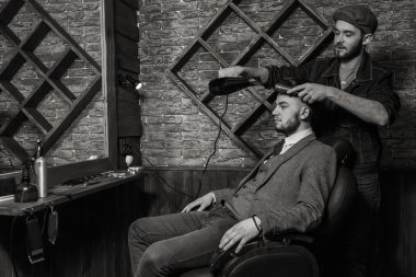 Kuaför tarak istemci Berber Dükkanı