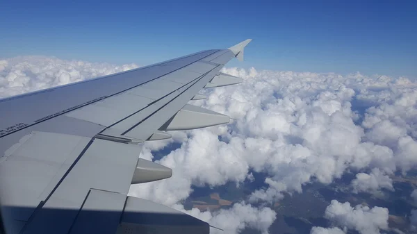 Красивий пейзаж з літака — стокове фото