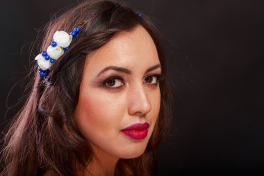 Kızın yüz yakın çekim