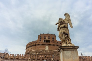 Roma - 12 Ocak: Roma, İtalya için 12 Ocak 2016 Tiber Nehri'nin güzel görünüm.
