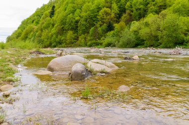 Güzel dağ nehir, muhteşem bir manzara