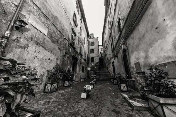 美丽, 美丽, 古老的罗马街道 — 图库照片