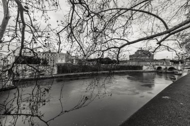 Büyük Roma, Tiber Nehri'nin görünümü ve mimari anıtları.