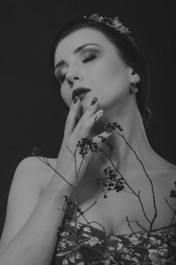 Güzel bir rakam ile güzel esmer