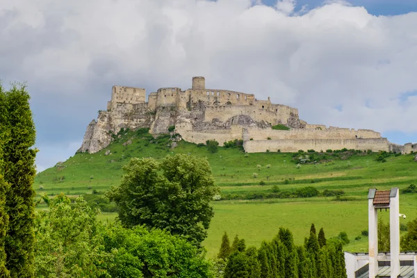 Vue Château de Spis en Slovaquie Images De Stock Libres De Droits