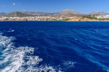 Gemiden, Yunan Sahil deniz güzel görünümü