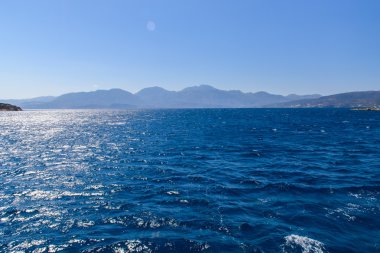 Gemiden, Yunan Sahil deniz güzel görünümü