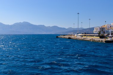 Gemiden, Yunan Sahil deniz güzel görünümü