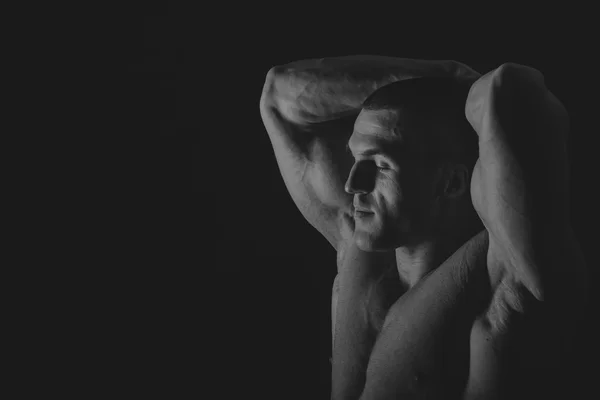 Beau, corps séché de bodybuilder — Photo