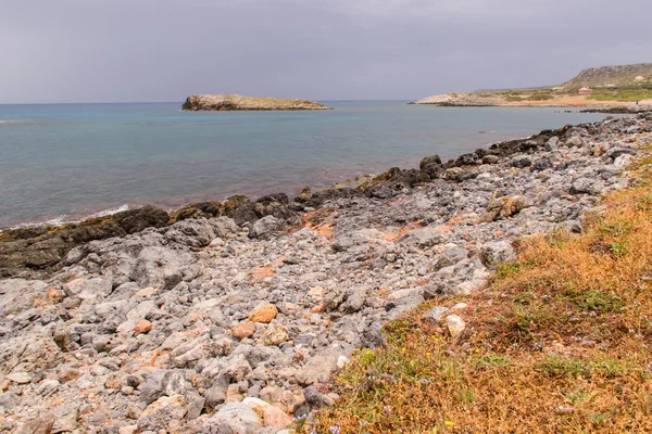 Beautiful seascape. The coast of the island of Crete — Stock Photo, Image