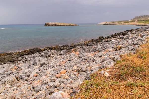 美しい海の景色。クレタ島の海岸 — ストック写真