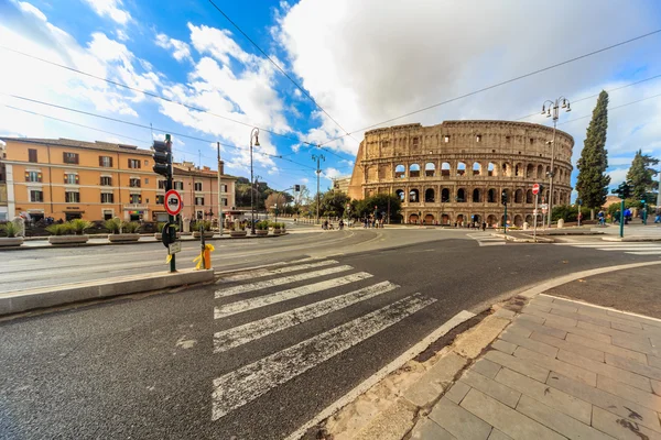 Paisagem romana. Lindas ruas de Roma — Fotografia de Stock