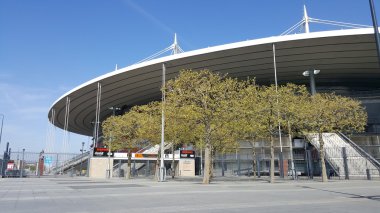 Paris, Fransa - 25 Nisan: Futbol Stadyumu Paris üzerinde 25 Nisan,