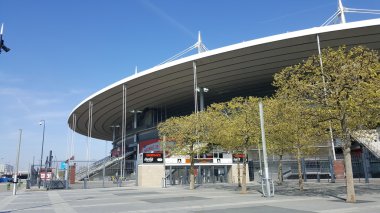 Paris, Fransa - 25 Nisan: Futbol Stadyumu Paris üzerinde 25 Nisan,