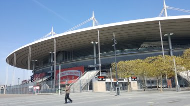 Paris, Fransa - 25 Nisan: Futbol Stadyumu Paris üzerinde 25 Nisan,