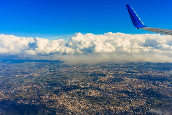 View from the plane to Italy — Stock Photo, Image