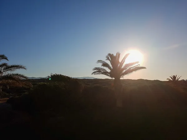 Lindo pôr-do-sol sobre o mar. Bela natureza . — Fotografia de Stock