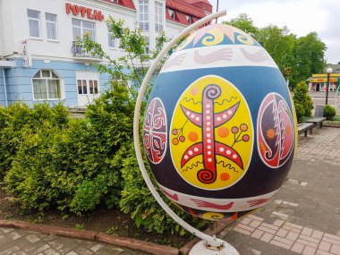 Kolomyia, Ukrayna - 15 Mayıs: Paskalya yumurtaları müzede Coloma, Ukrayna