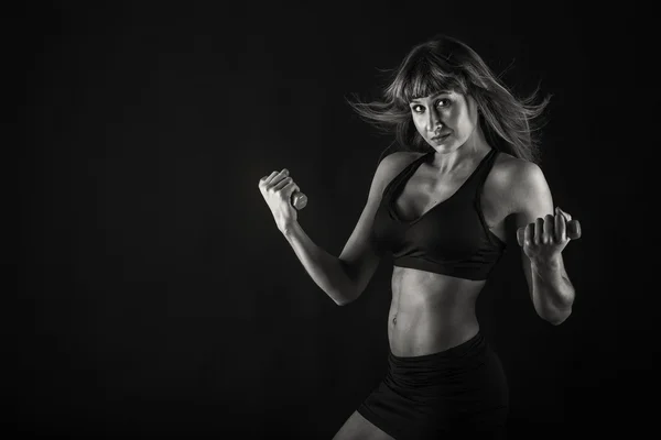 Mulheres lindas, exercício, corpo sexy — Fotografia de Stock