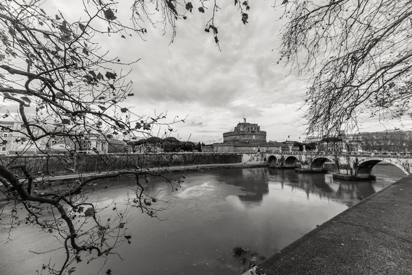 Pohled na Tibeře v Římě — Stock fotografie