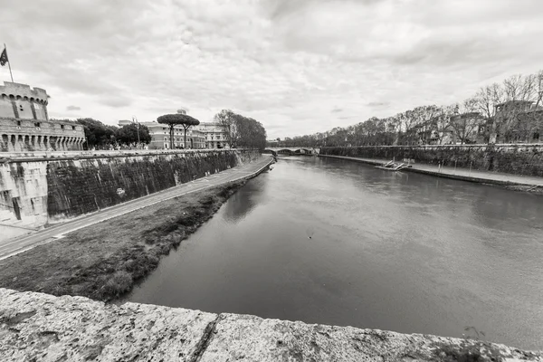 Veduta del Tevere a Roma — Foto Stock