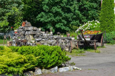 Güzel çevre düzenlemesi. Doğa insan eli tarafından.