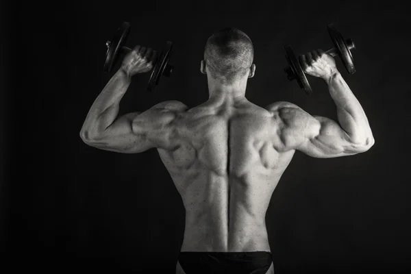 아름 다운 근육 질 남성 바디 — 스톡 사진