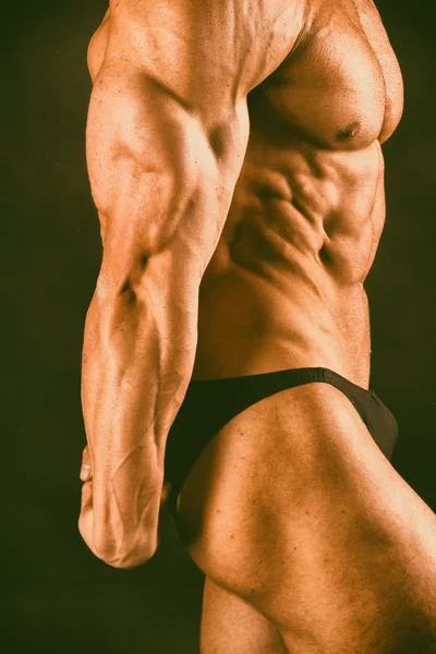 Beautiful muscular male body — Stock Photo, Image