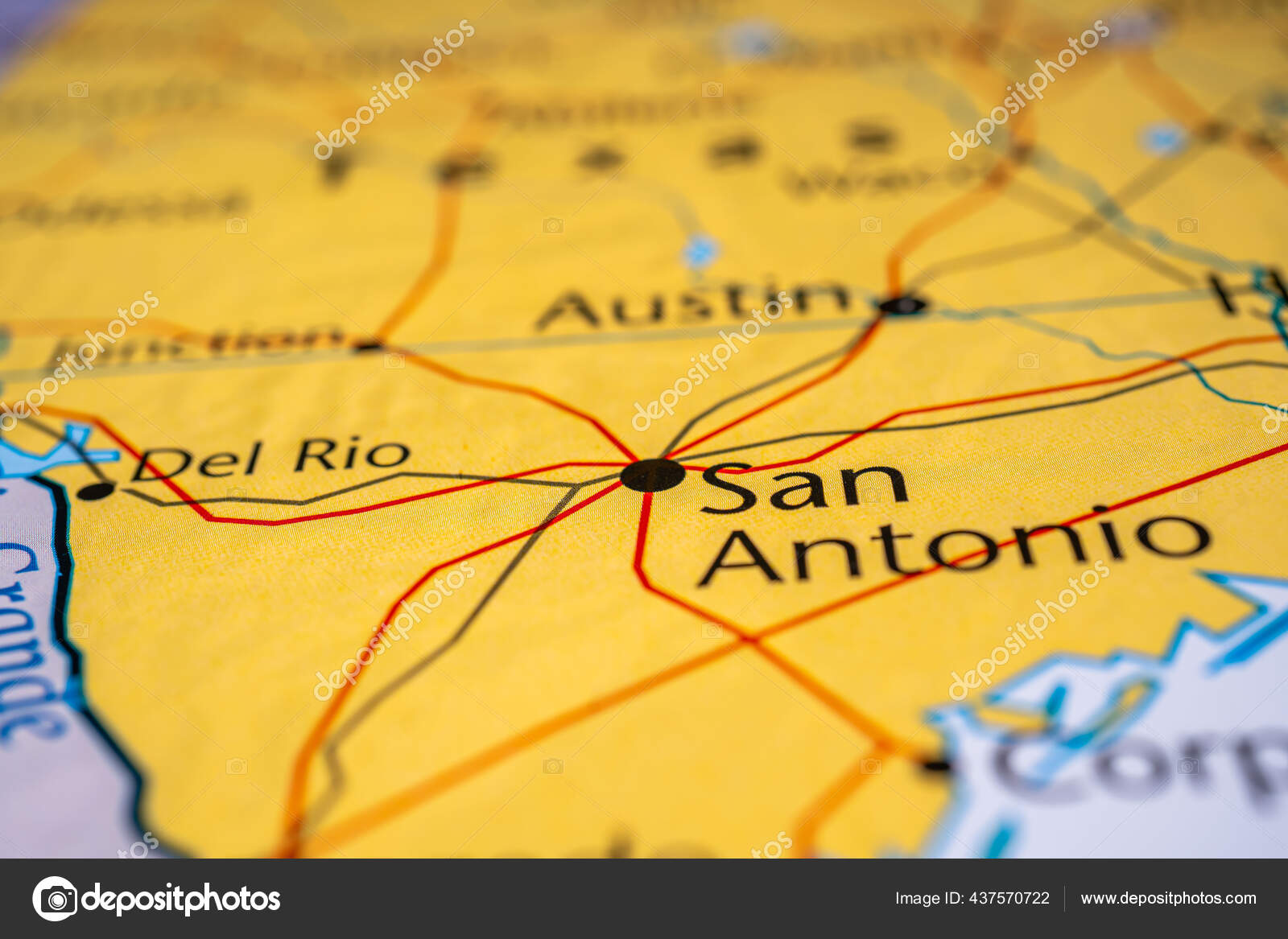 Austin Map Usa Stock Photo by ©aallm 437570722