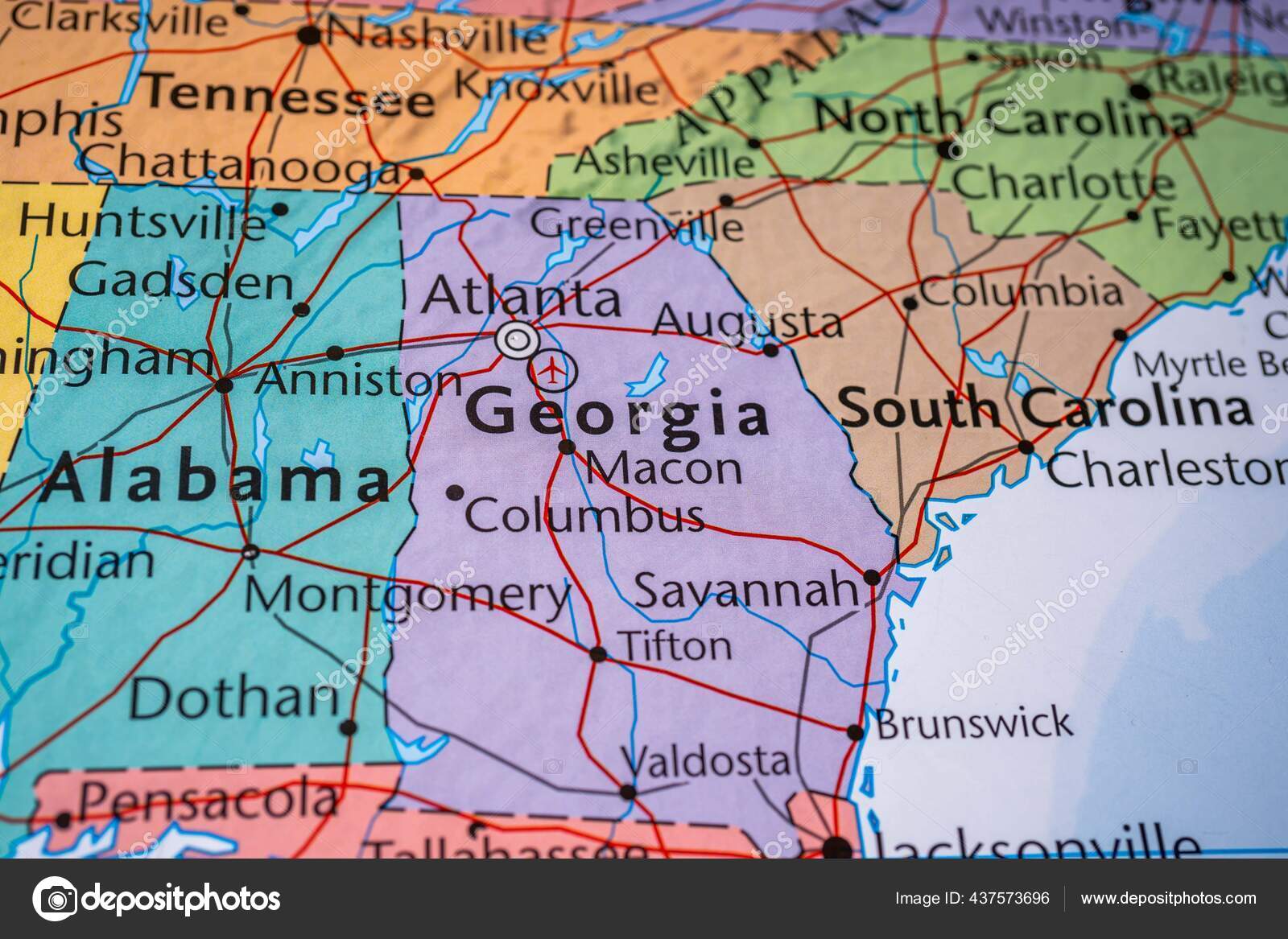 Map Usa Stock Photo by ©aallm 437573696