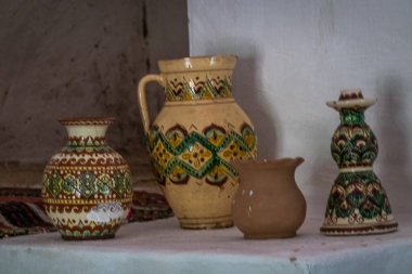 Karpatlar 'ın evlerinin iç kısımları.