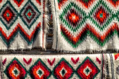 Karpatların eski halklarının evleri.