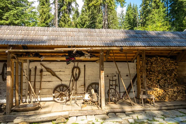 Hus Antika Folken Karpaterna — Stockfoto