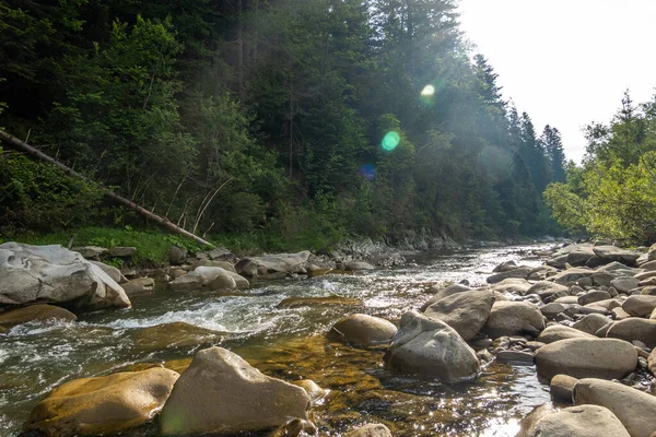 Magnífico Rio Montanha Natureza Deslumbrante — Fotografia de Stock