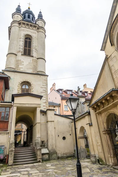 Hermosas Calles Casas Lviv — Foto de Stock