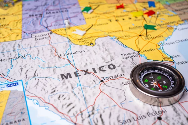 Mexico on the map of America