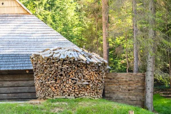 Hus Antika Folken Karpaterna — Stockfoto