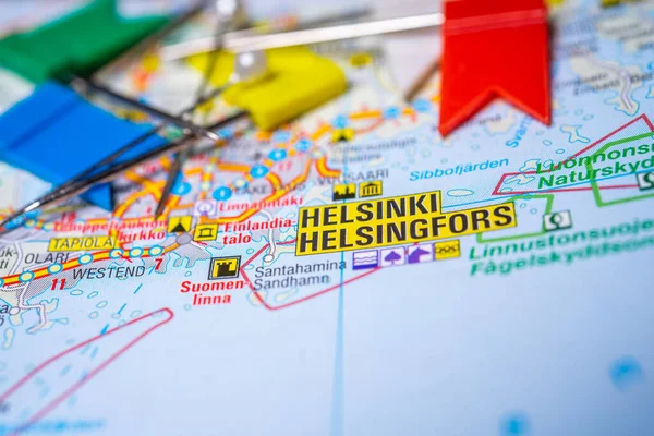 Helsinki Europe Map — Stock Photo, Image