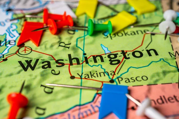 Abd Haritasında Washington — Stok fotoğraf