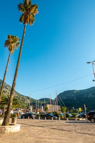 Όμορφοι Δρόμοι Του Montenegro Αστικό Υπόβαθρο — Φωτογραφία Αρχείου