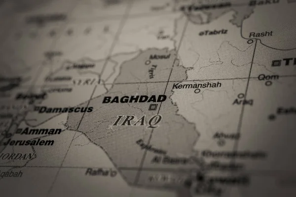 Iraq World Map — Stock Photo, Image