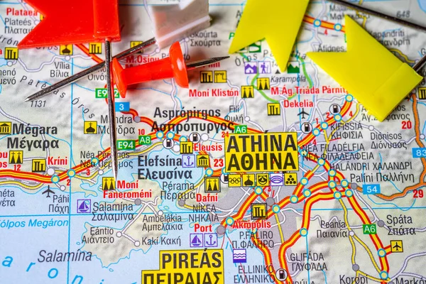 Афіни Карті Європи — стокове фото