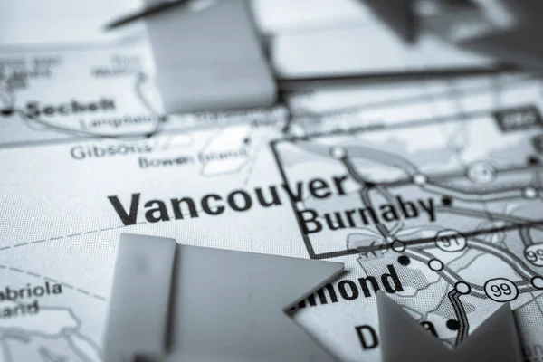 Vancouver Mapie Usa — Zdjęcie stockowe