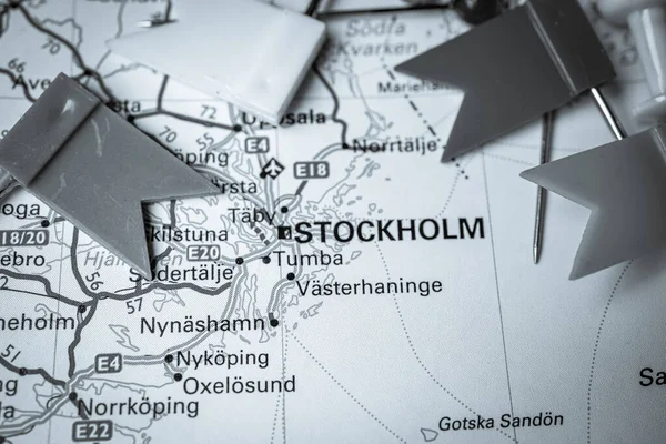 Stockholm Europe Map — Stock Photo, Image